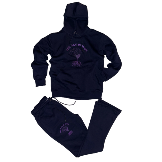 Midnight-Lavender Sweatsuit